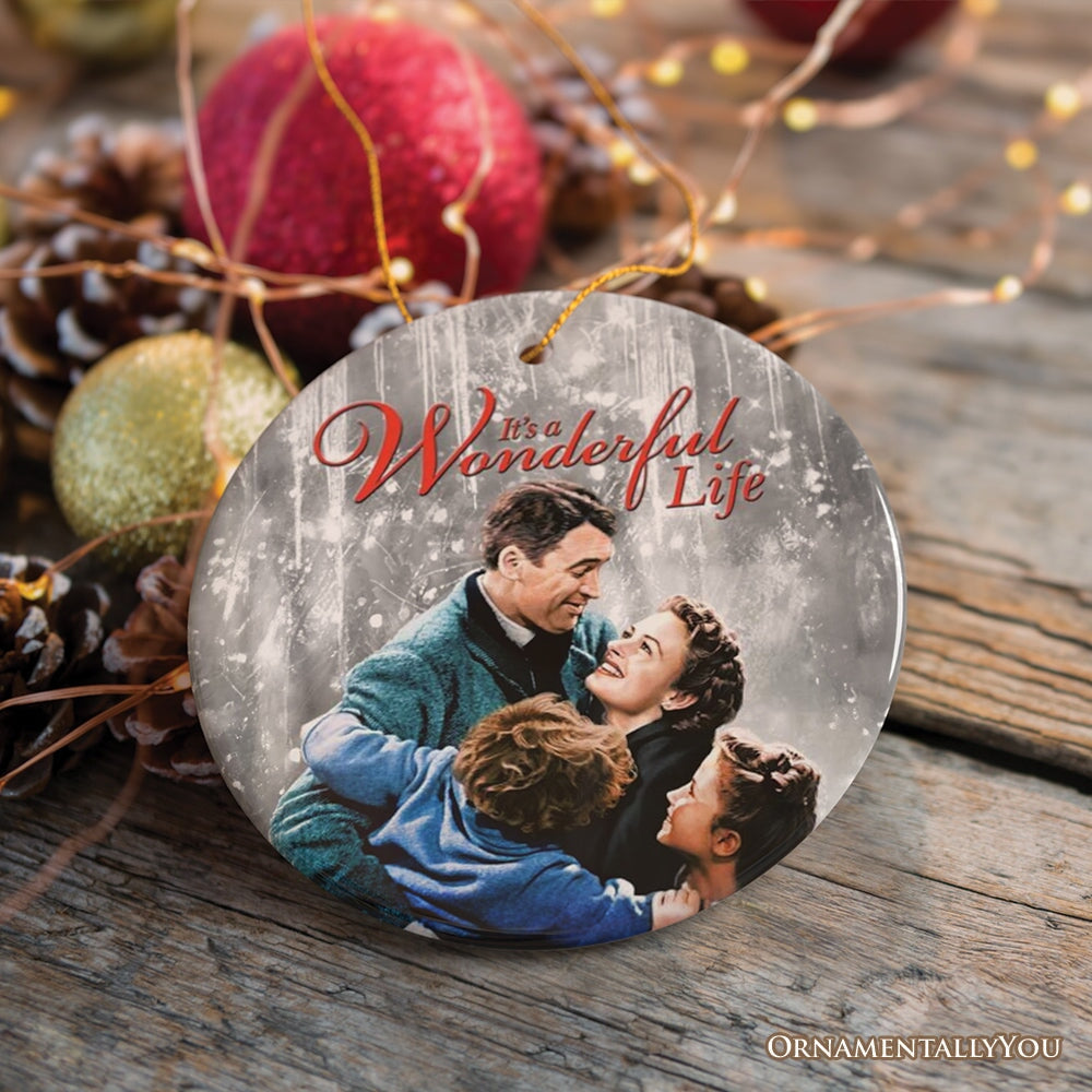 It's a Wonderful Life Ornament, Vintage Movie Christmas Decoration 1940s