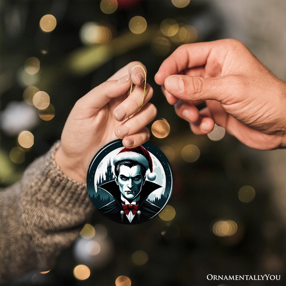 Midnight Terror Dracula Ornament, Sinister Holiday Keepsake and Halloween Tree Decor
