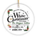 White Christmas Ornament, Retro 1954 Holiday Inn Movie Gift and Tree Decor